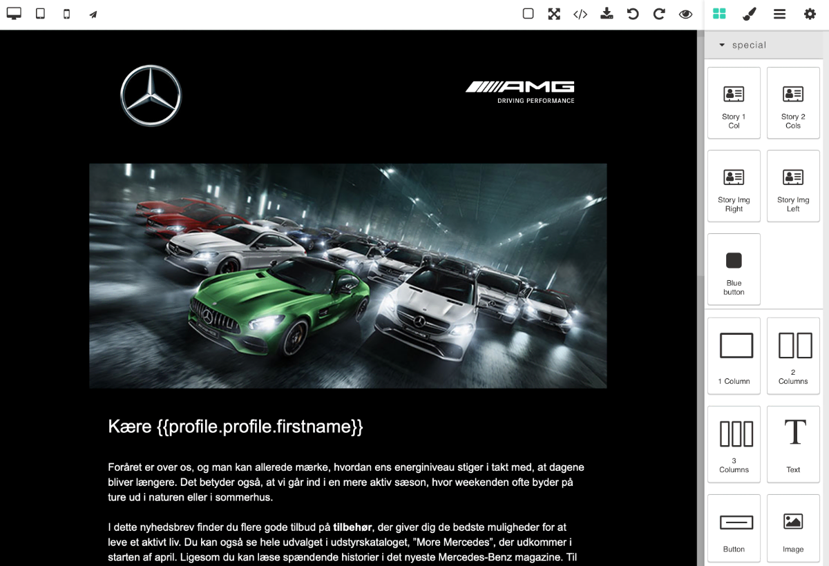 E-mail sending included